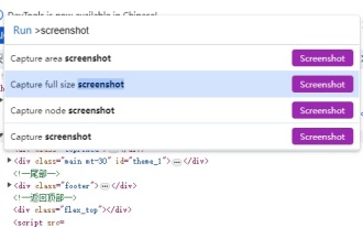 Wie erstelle ich einen Screenshot des gesamten Inhalts einer Webseite in Chrome? So erstellen Sie einen Screenshot der gesamten Webseite in Google Chrome
