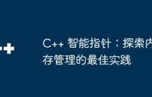C++ 智能指针：探索内存管理的最佳实践