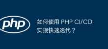 How to use PHP CI/CD to iterate quickly?