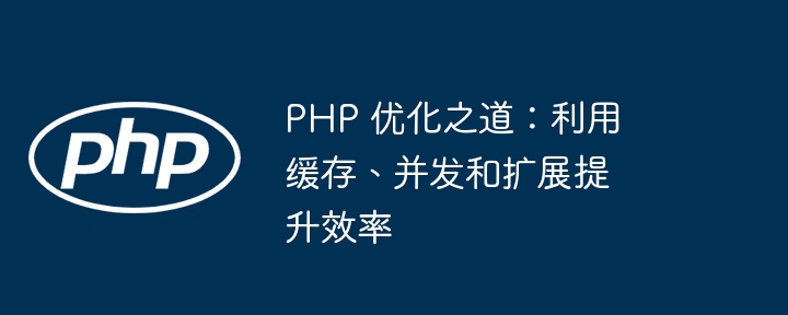 PHP 优化之道：利用缓存、并发和扩展提升效率