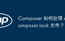 Composer 如何处理 composer.lock 文件？