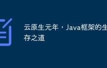 云原生元年，Java框架的生存之道
