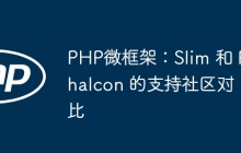 PHP微框架：Slim 和 Phalcon 的支持社区对比