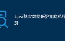 Java框架数据保护和隐私措施