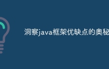 洞察java框架优缺点的奥秘