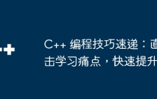 C++ 编程技巧速递：直击学习痛点，快速提升