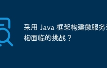 采用 Java 框架构建微服务架构面临的挑战？