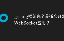 golang框架哪个最适合开发WebSocket应用？