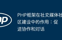 PHP框架在社交媒体社区建设中的作用：促进协作和对话