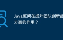 Java框架在提升团队创新能力方面的作用?