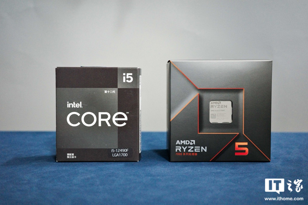 i5-12490F 对比 R5-7500F,22 年的酷睿依旧能打