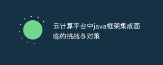 云计算平台中java框架集成面临的挑战与对策
