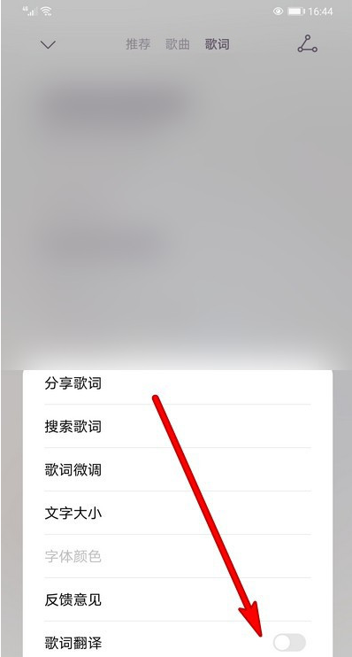 华为音乐歌词翻译怎么设置 歌词翻译设置方法