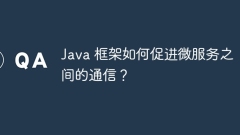 How do Java frameworks facilitate communication between microservices?