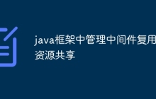 java框架中管理中间件复用和资源共享