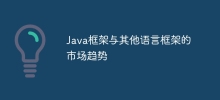 Market trends of Java frameworks and other language frameworks