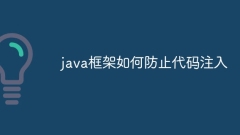 How java framework prevents code injection