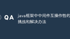 java框架中中间件互操作性的挑战和解决办法