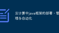 云计算中java框架的部署、管理与自动化