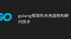 Tendances futures et technologies émergentes du framework Golang