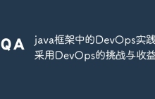 java框架中的DevOps实践：采用DevOps的挑战与收益
