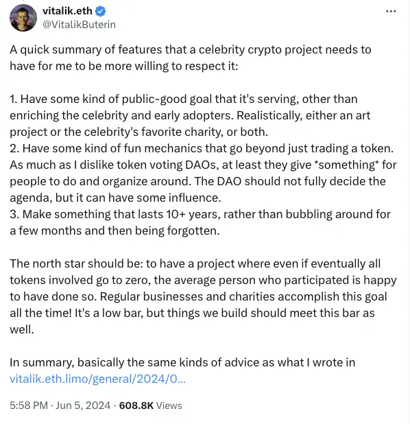 MOTHER 一周千倍，Vitalik 会不会被名人币“打脸”？