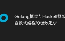 Golang框架与Haskell框架:函数式编程的极致追求
