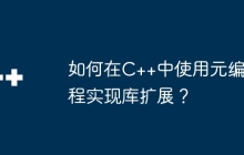 如何在C++中使用元编程实现库扩展？