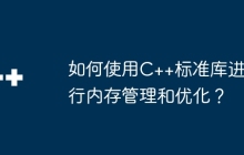 如何使用C++标准库进行内存管理和优化？