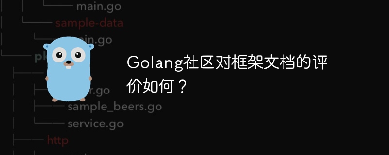 Golang社区对框架文档的评价如何？