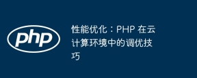性能优化：PHP 在云计算环境中的调优技巧