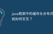 java框架中的缓存与分布式系统如何交互?