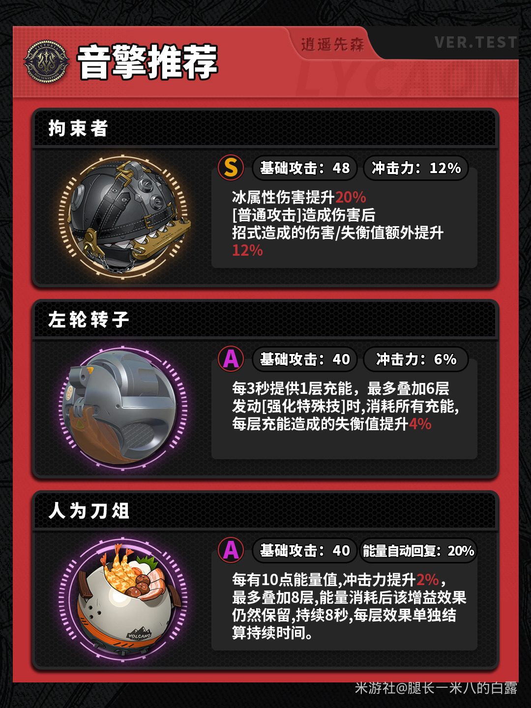 绝区零冯莱卡恩音擎怎么搭配 绝区零冯莱卡恩音擎推荐