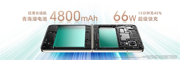 4800mAh小折叠最大电池!荣耀Magic V Flip续航远超iPhone 15 Pro