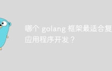 哪个 golang 框架最适合复杂应用程序开发?