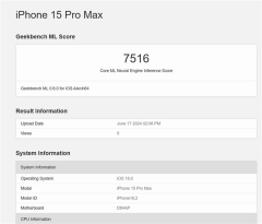 iPhone 15 Pro Max喜提iOS 18:神经网络引擎性能提升明显