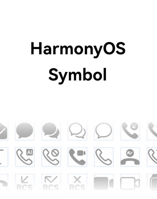 華為與漢儀聯合推出 HarmonyOS Symbol 字體:超 1500 個向量圖示、粗細可變、分層定義
