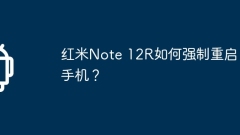 Wie erzwinge ich einen Neustart des Telefons auf dem Redmi Note 12R?
