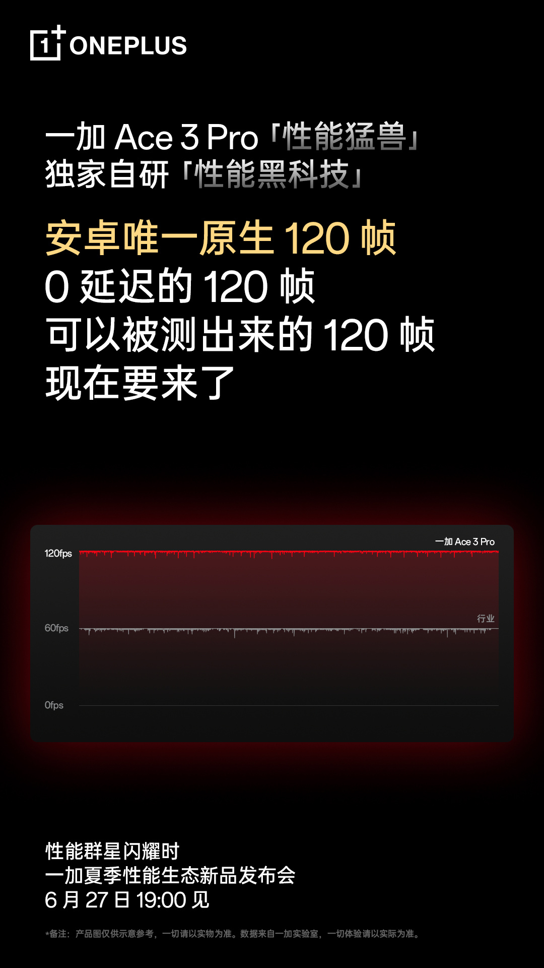 一加 Ace 3 Pro 手机“性能黑科技”公布：支持可被检测的游戏原生 120 帧