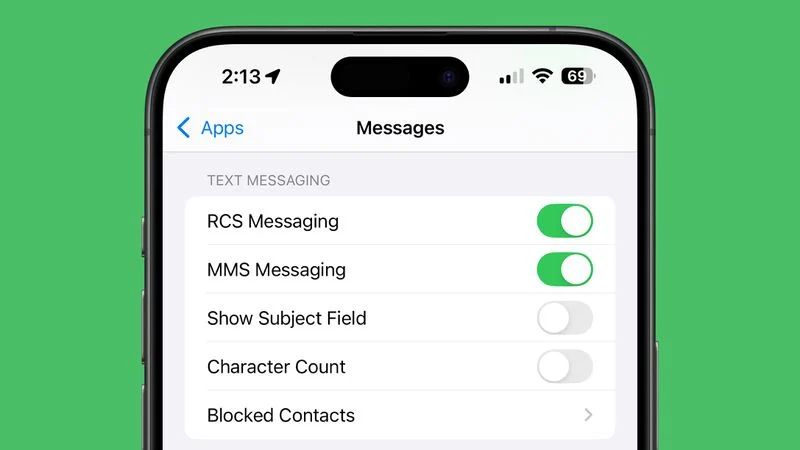 苹果 ios 18 已初步支持 rcs：iphone 和安卓手机可互发“5g 消息”
