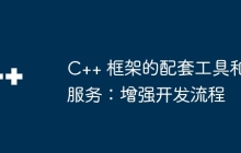 C++ 框架的配套工具和服务：增强开发流程