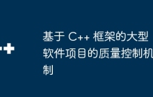 基于 C++ 框架的大型软件项目的质量控制机制