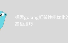 探索golang框架性能优化的高级技巧
