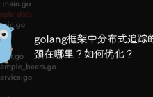 golang框架中分布式追踪的瓶颈在哪里？如何优化？