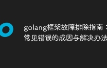 golang框架故障排除指南：常见错误的成因与解决办法