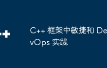 C++ 框架中敏捷和 DevOps 实践