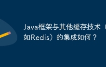 Java框架与其他缓存技术（如Redis）的集成如何？