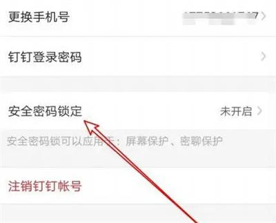 钉钉开启安全锁密码方法步骤 钉钉怎么开启安全锁密码