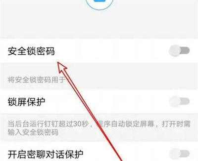 钉钉开启安全锁密码方法步骤 钉钉怎么开启安全锁密码