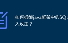如何抵御java框架中的SQL注入攻击？